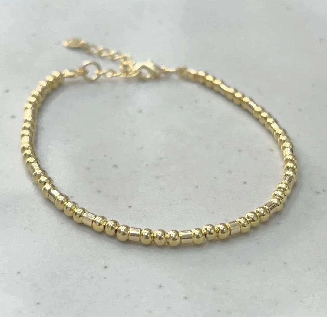 Pulseira Mini Esferas Canutilhos