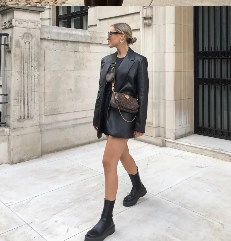 Blazer em Couro Zagriv