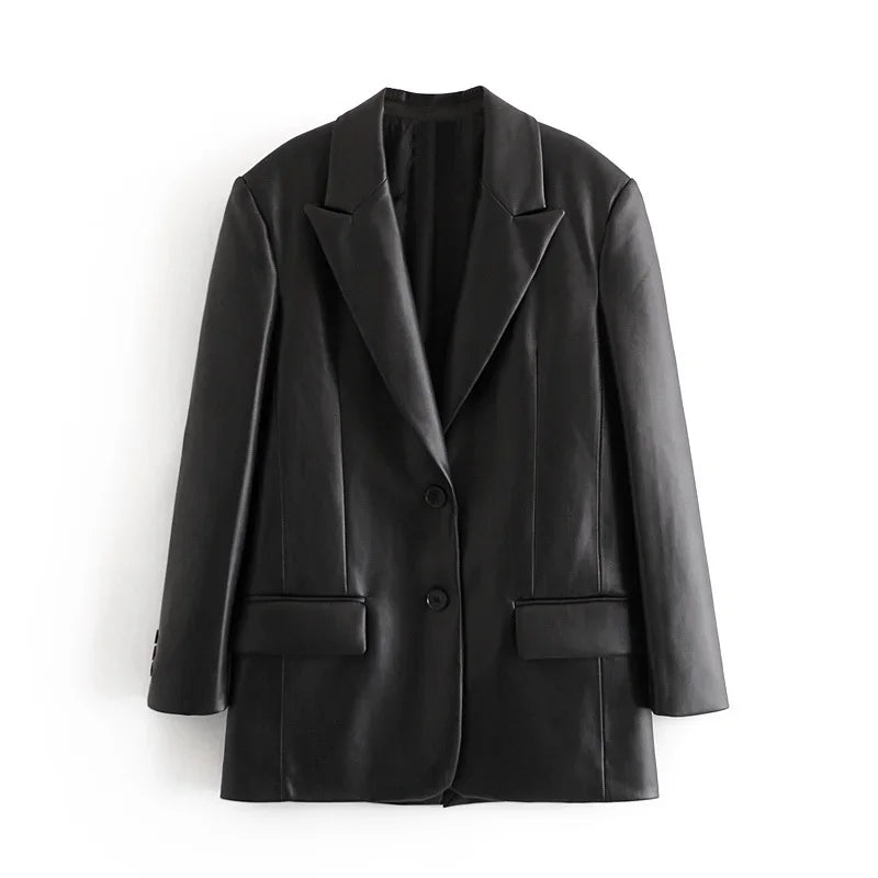 Blazer em Couro Zagriv
