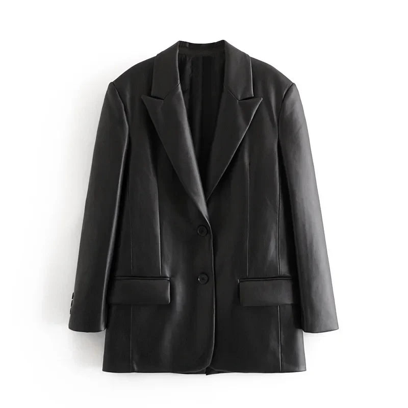 Blazer em Couro Zagriv