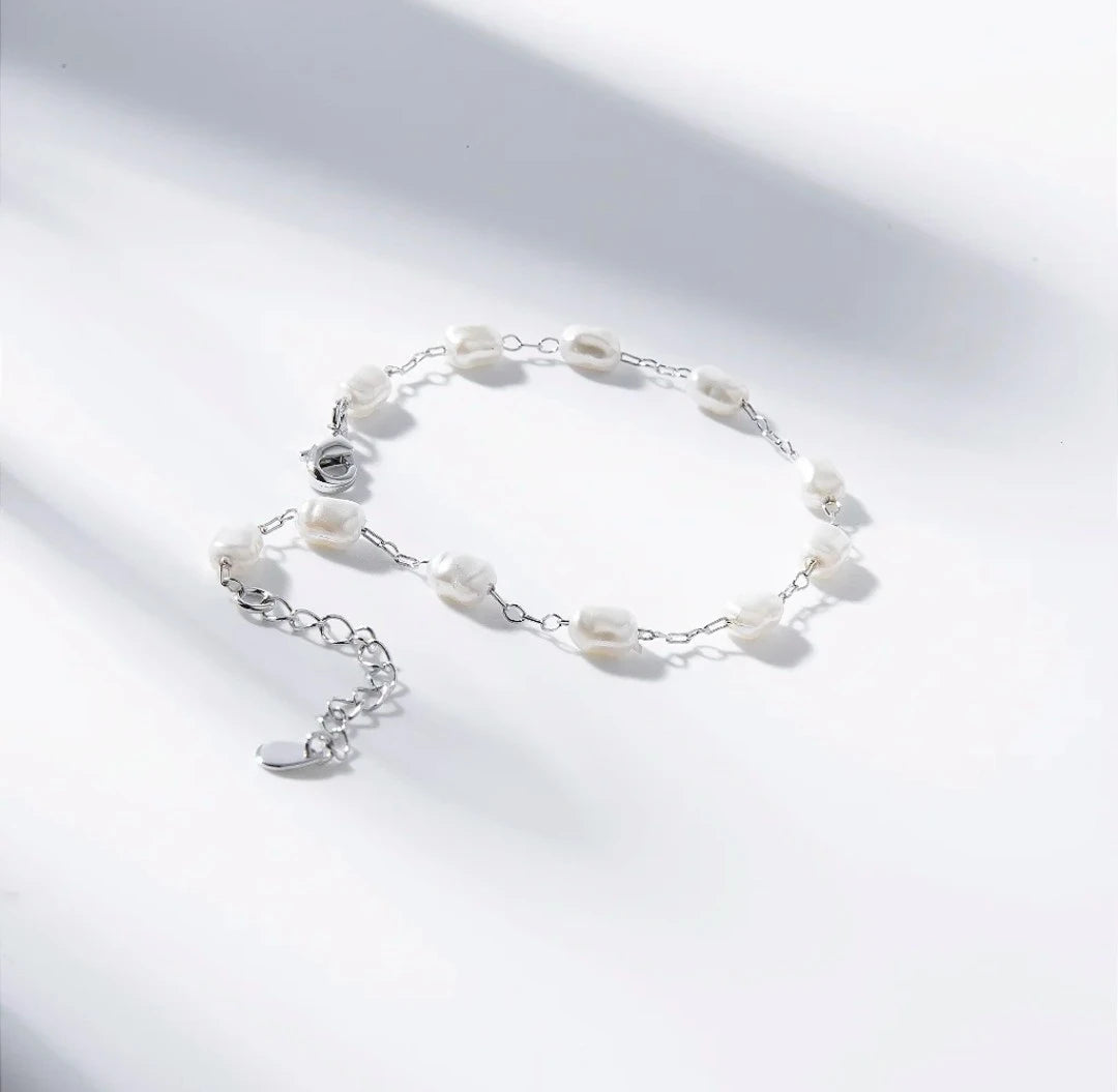 Pulseira Pérolas Orgânicas