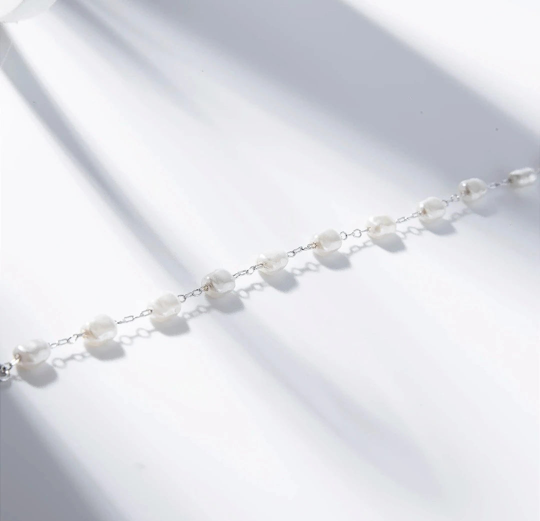 Pulseira Pérolas Orgânicas