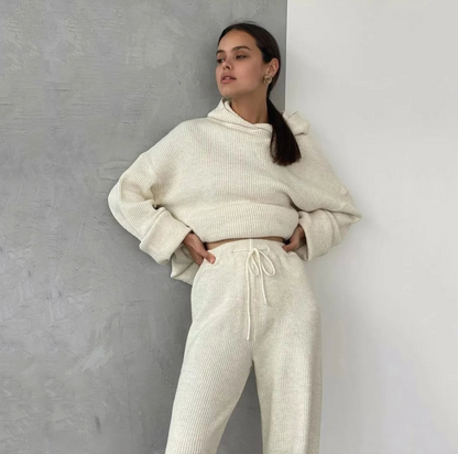 Conjunto moletom em tricot Karen