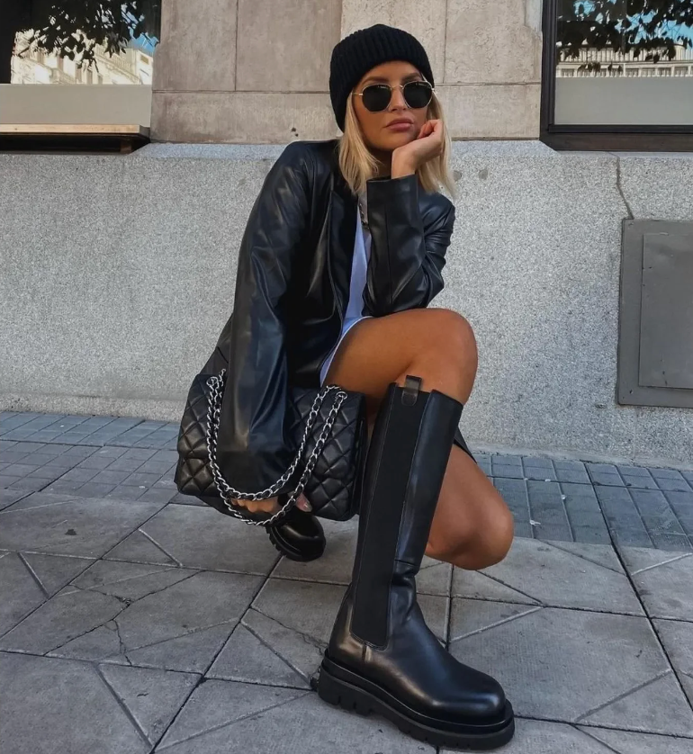 Blazer em Couro Zagriv