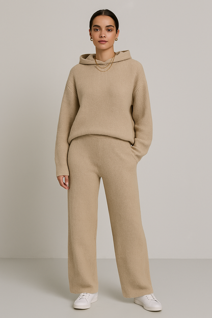 Conjunto moletom em tricot Karen