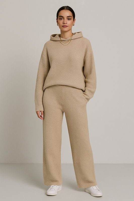 Conjunto moletom em tricot Karen