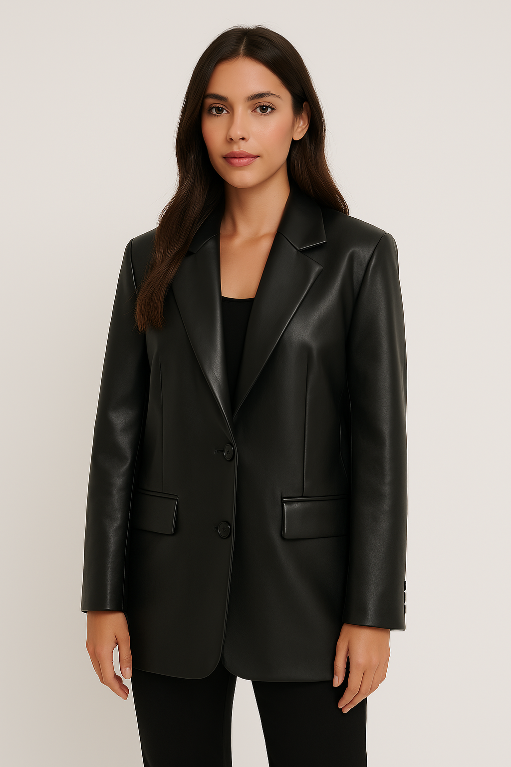 Blazer em Couro Zagriv