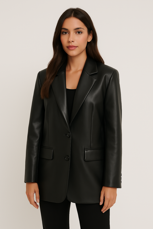 Blazer em Couro Zagriv