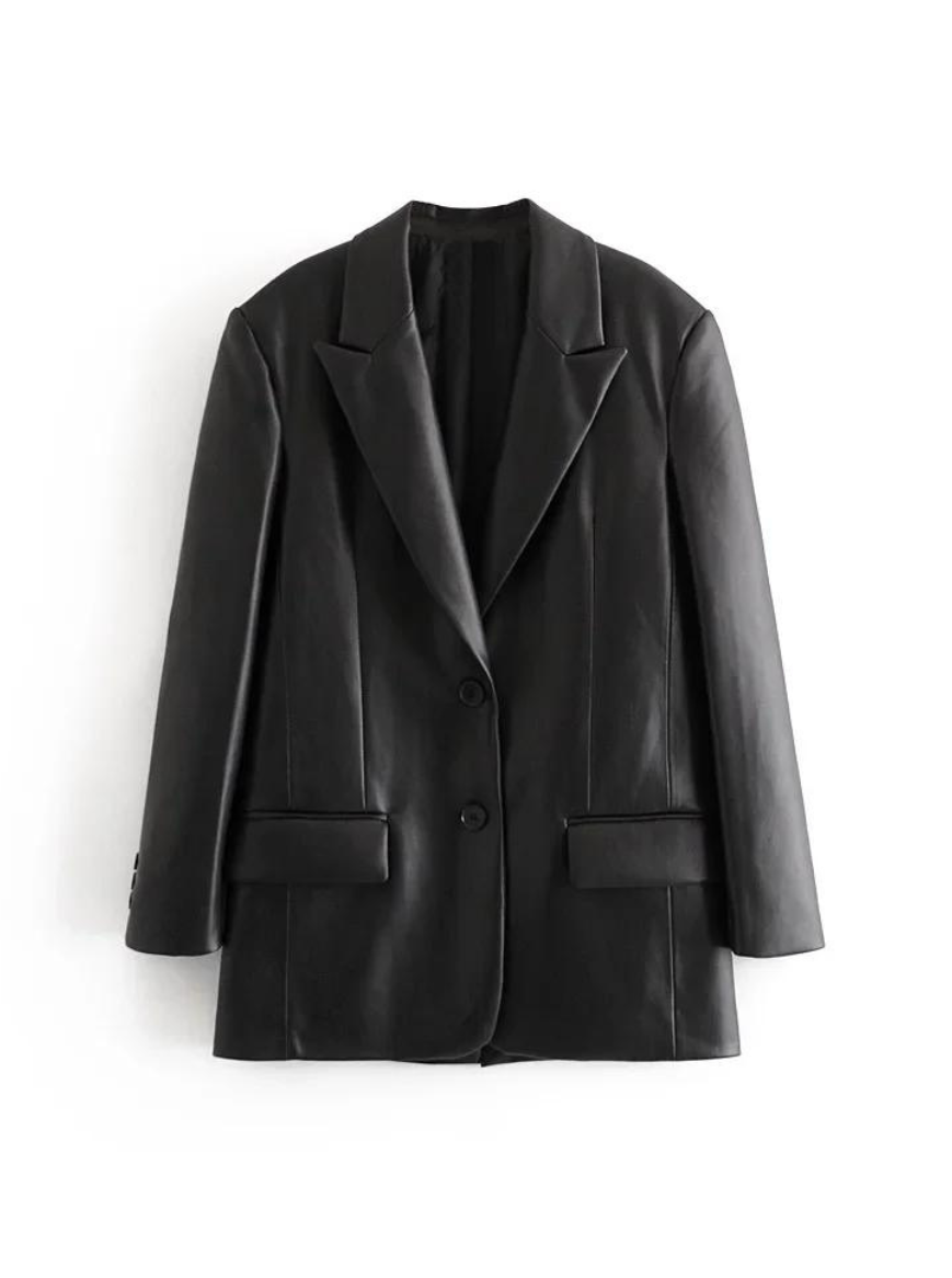 Blazer em Couro Zagriv