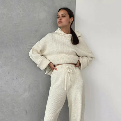Conjunto moletom em tricot Karen