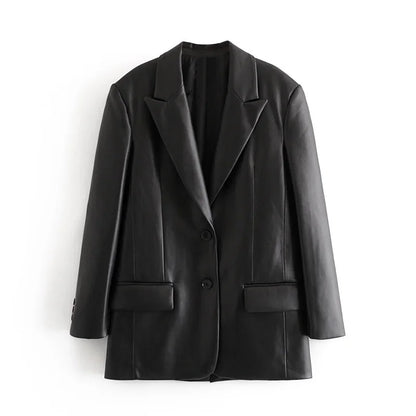 Blazer em Couro Zagriv