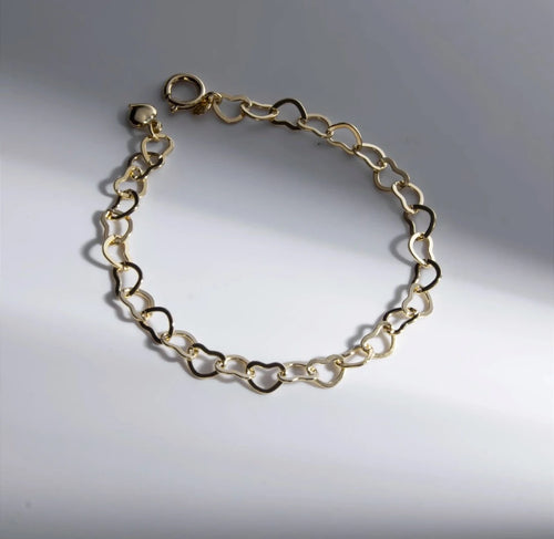 Pulseira Corações Entrelaçados